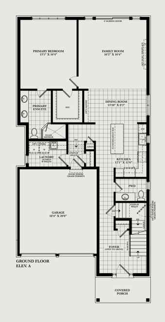 Ashford with Loft ground floor plan
