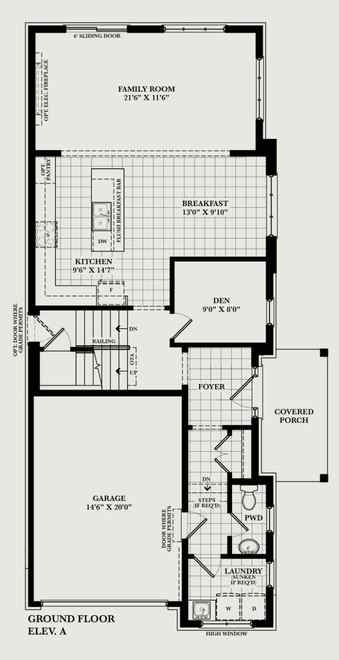 Hawthorne ground floor plan