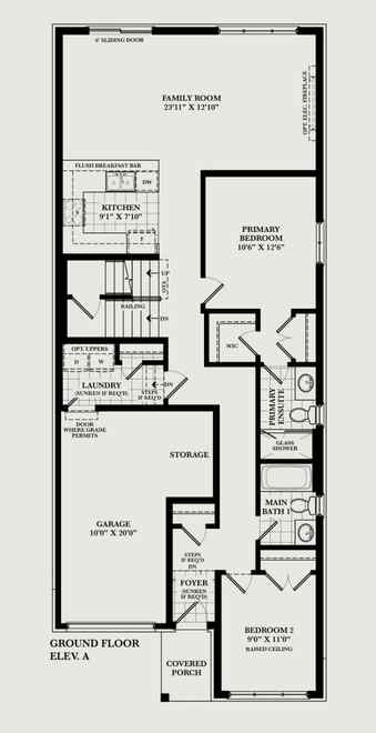 Rosewood with Loft ground floor plan